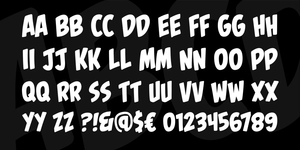 Palooka BB Font Family preview 3