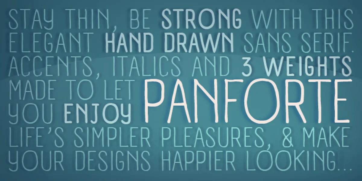 Panforte Font Family preview 9
