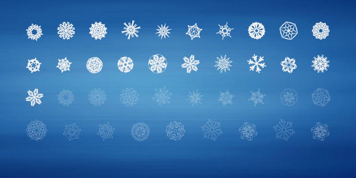 Paper Snowflakes Font