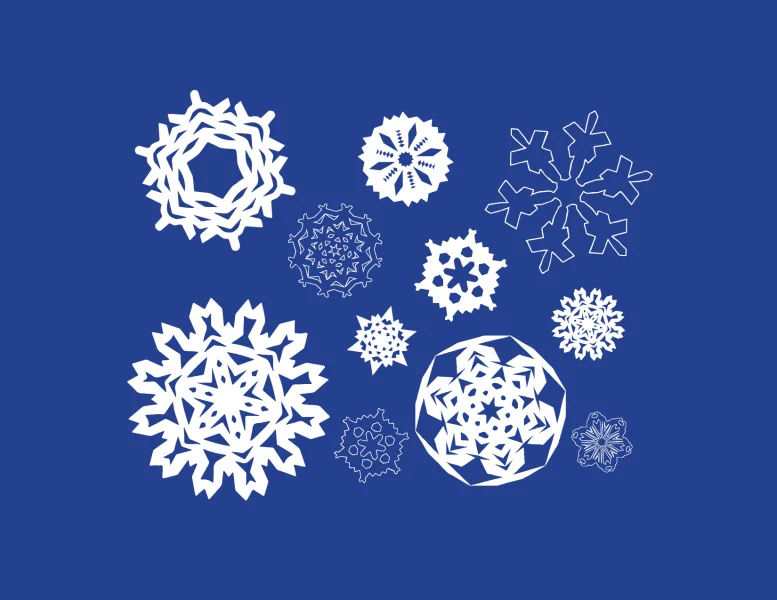 Paper Snowflakes Font preview 2