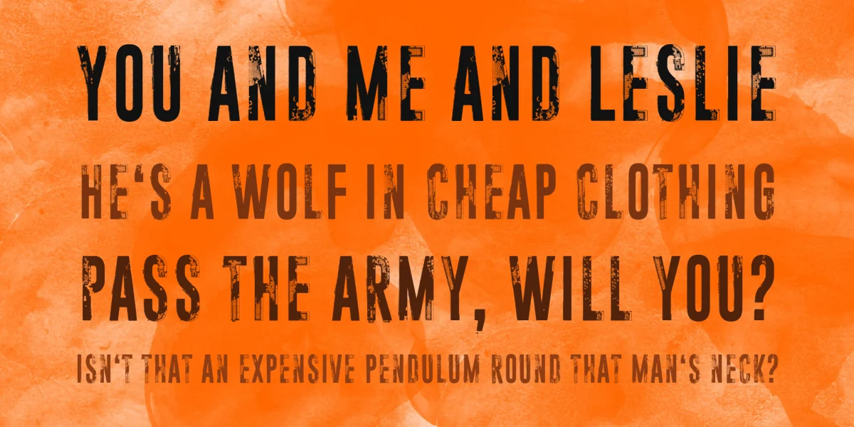 Paranoid Orange Font preview 3