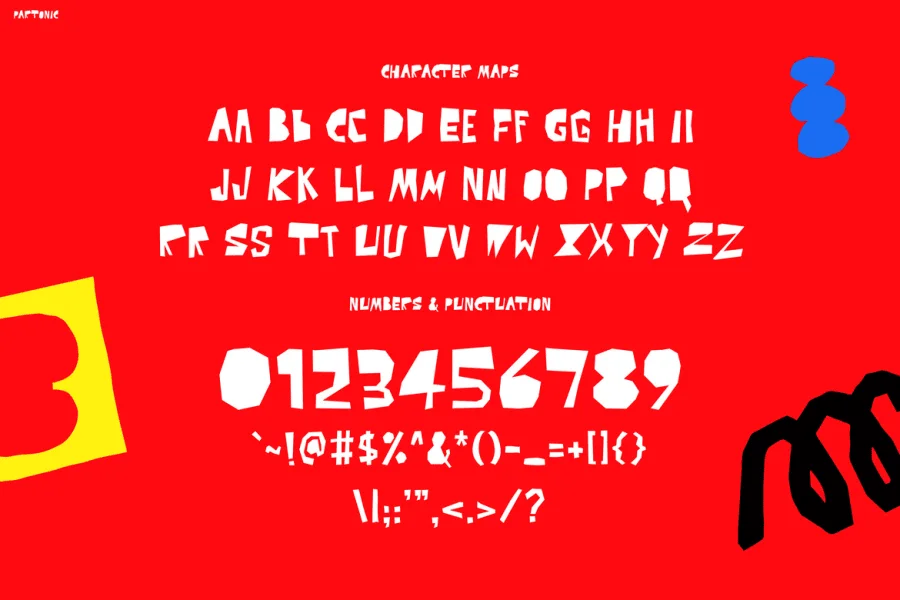 PARTONIC Font preview 2