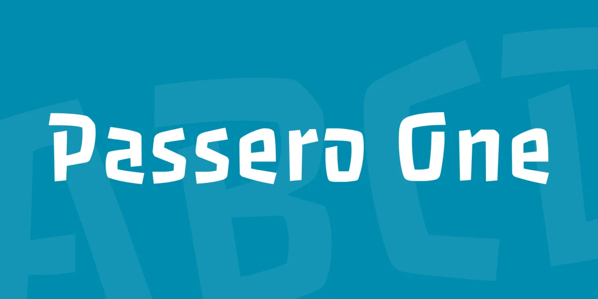Passero One Font preview 3