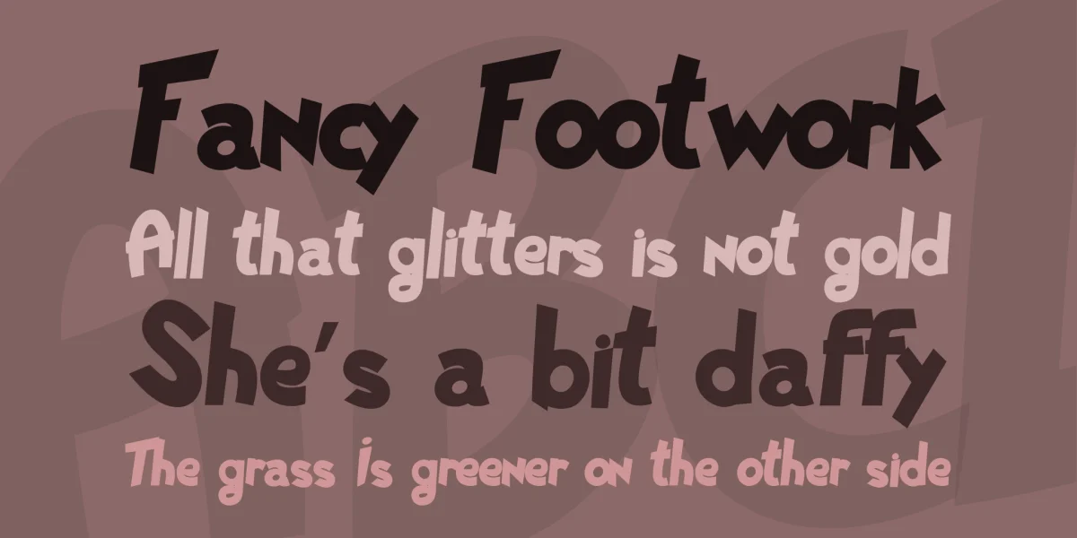 Pat PaCool Font preview 2