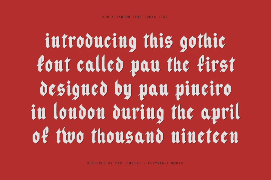 Pau the 1st Font preview 5