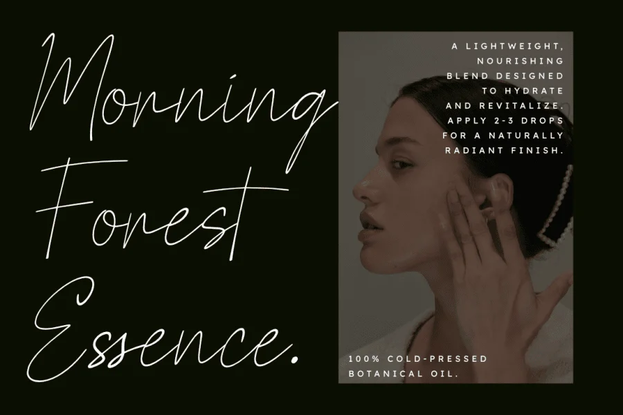 Pauline Signature Font preview 6