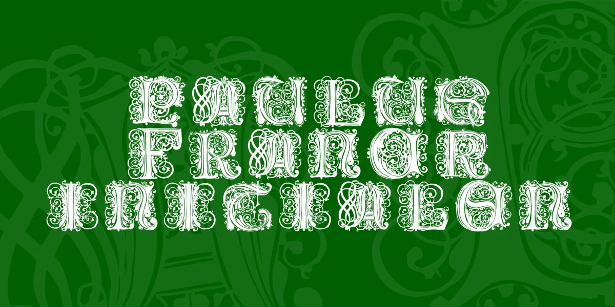 Paulus Franck Initialen Font