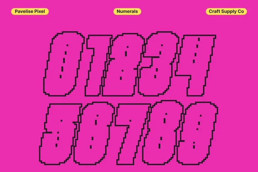 Pavelise Pixel Font preview 5