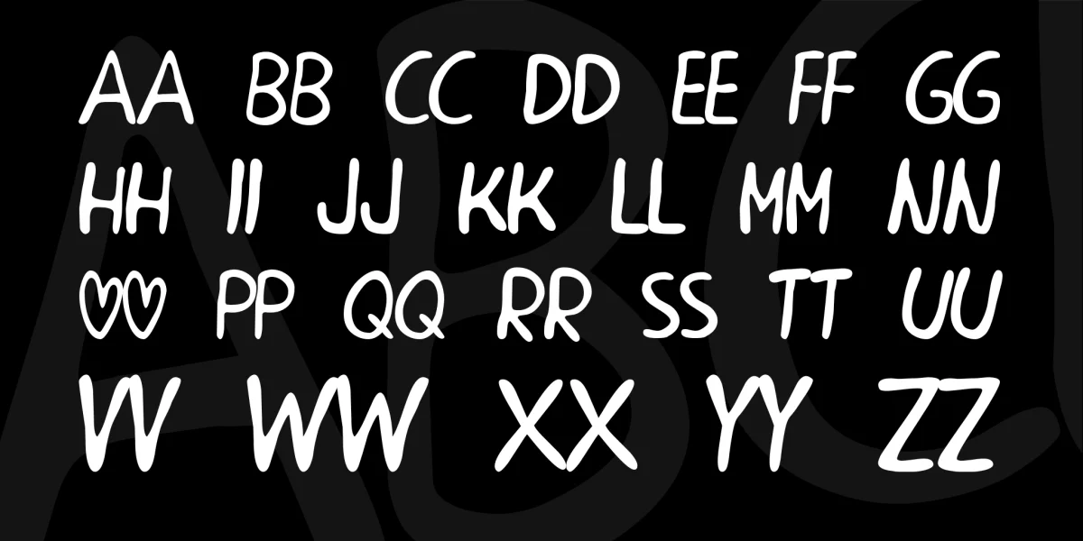 PEACECHILD Font preview 3