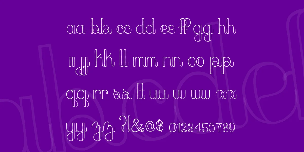 peach sundress Font preview 2