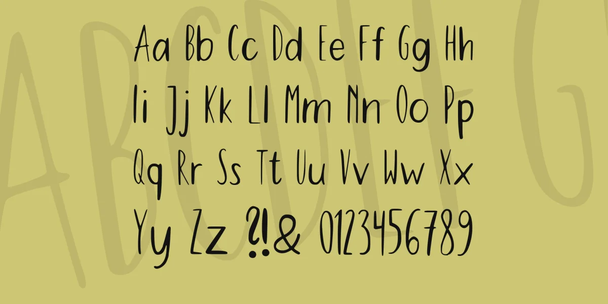 Peaches For Breakfast Font preview 4