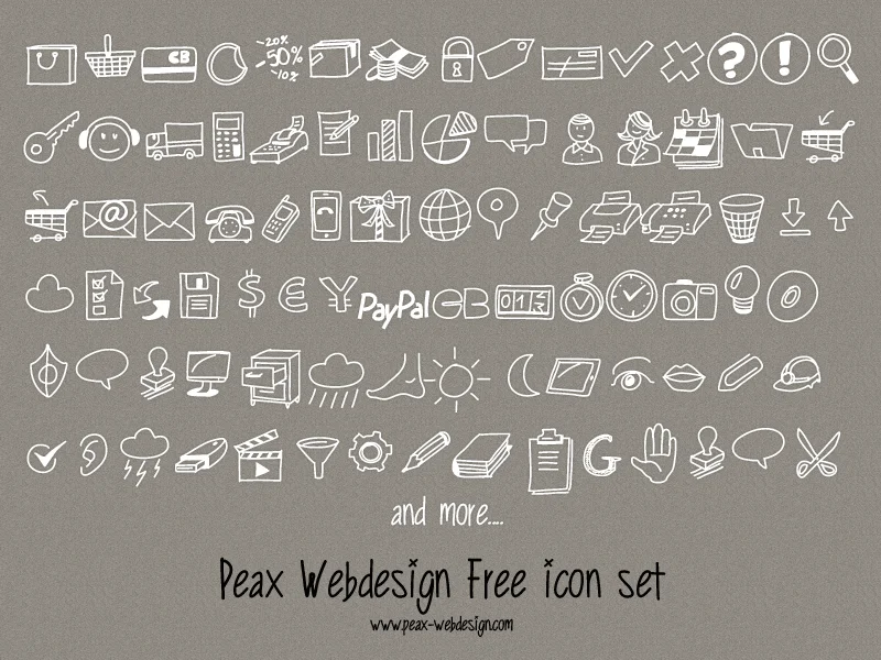 PeaxDrawnIcons Font