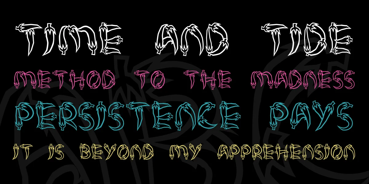 PEDASNYER Font preview 2
