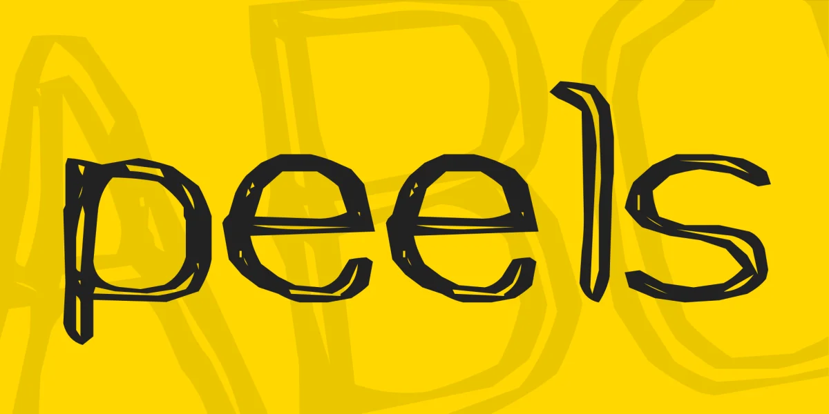 peels Font preview 2
