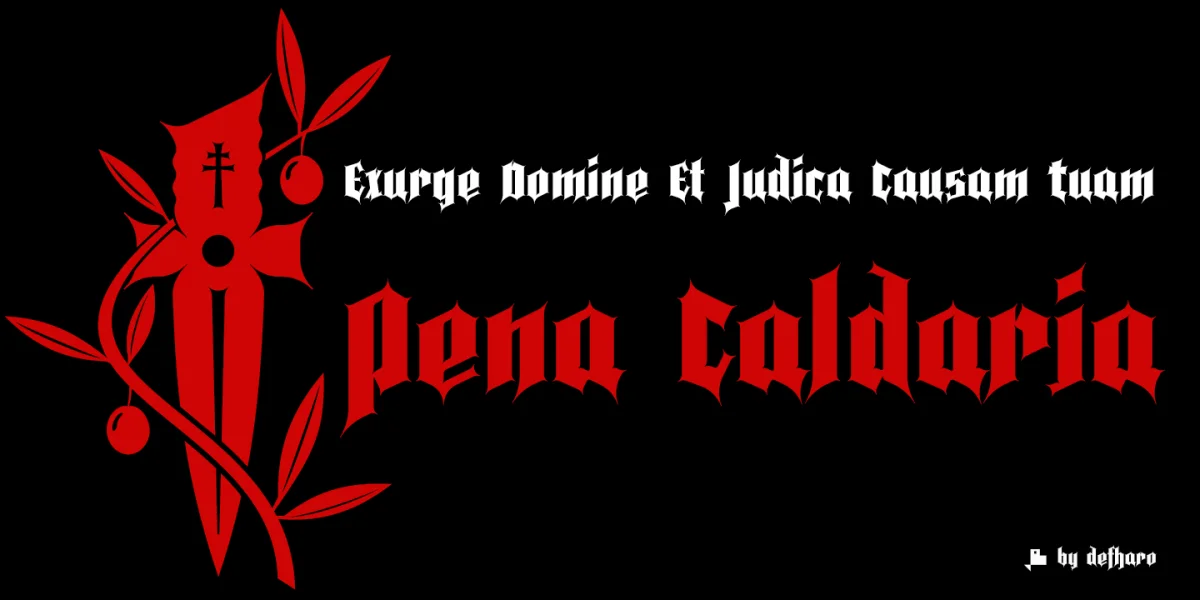 Pena Caldaria Font preview 3
