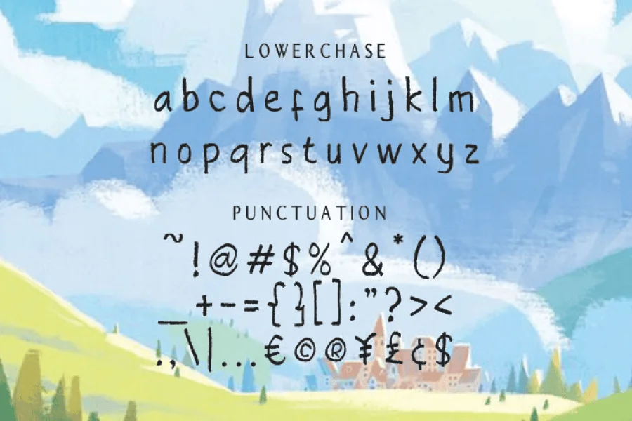 Pencilant Font preview 5