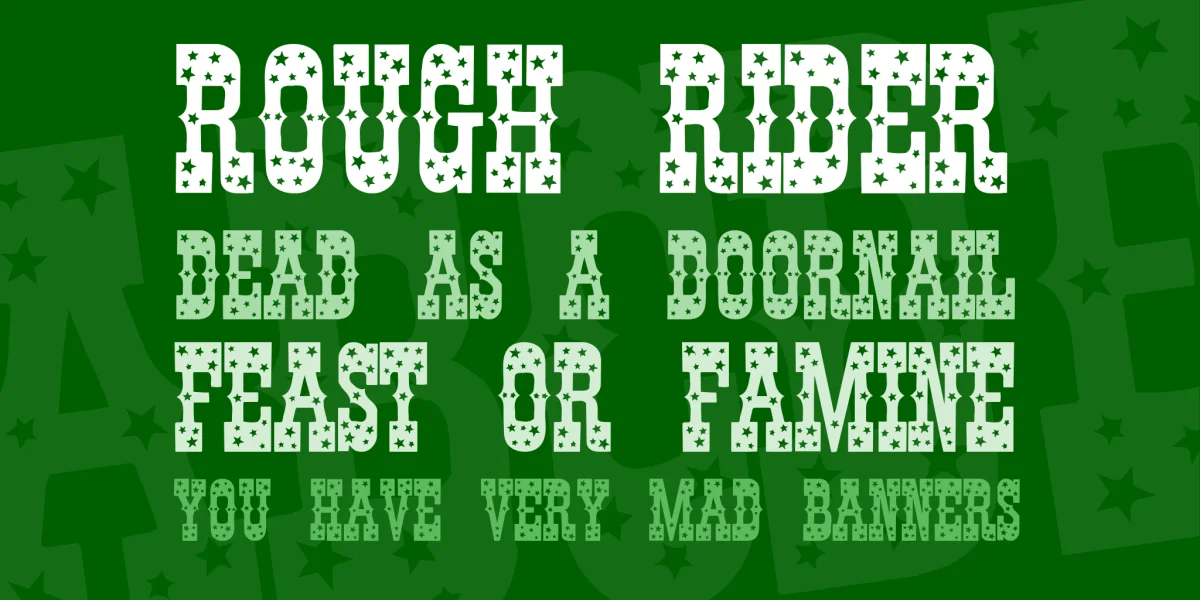 Pentagon Font preview 2