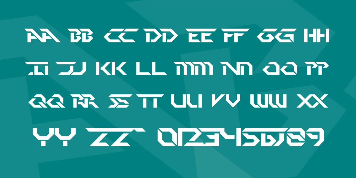 Perfect Dark BRK Font preview 2