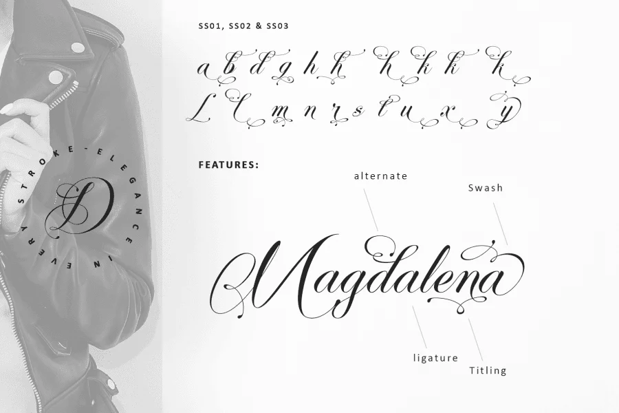 Perfecto Calligraphy - Personal use Font preview 11