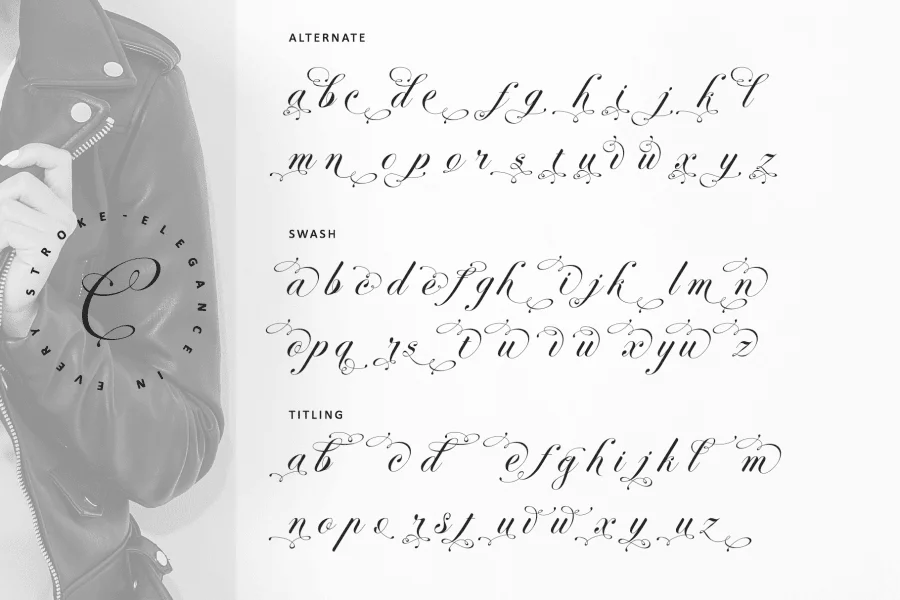 Perfecto Calligraphy - Personal use Font preview 14