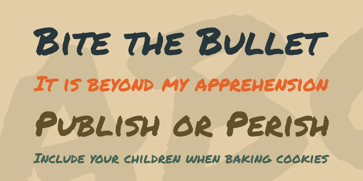 Permanent Marker Font preview 2