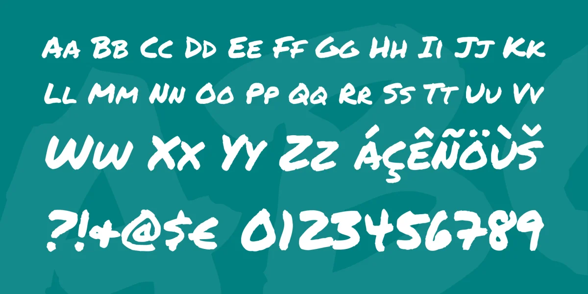 Permanent Marker Font preview 4