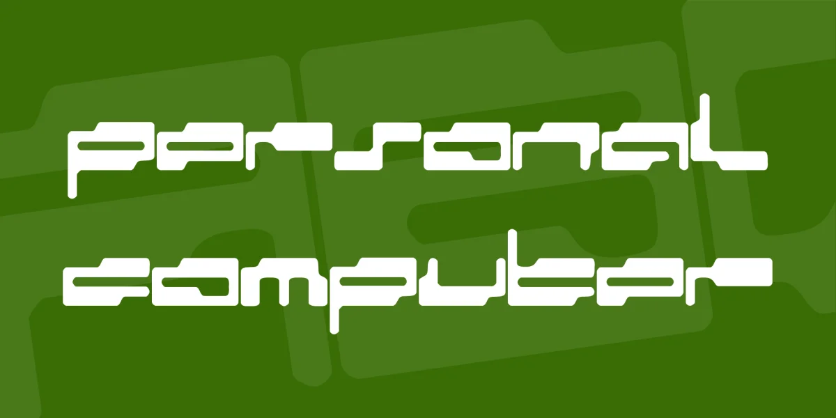 personal computer Font