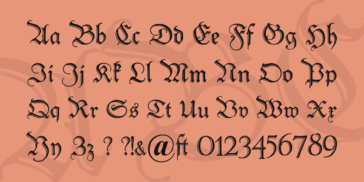 Peter Schlemihl Font preview 2