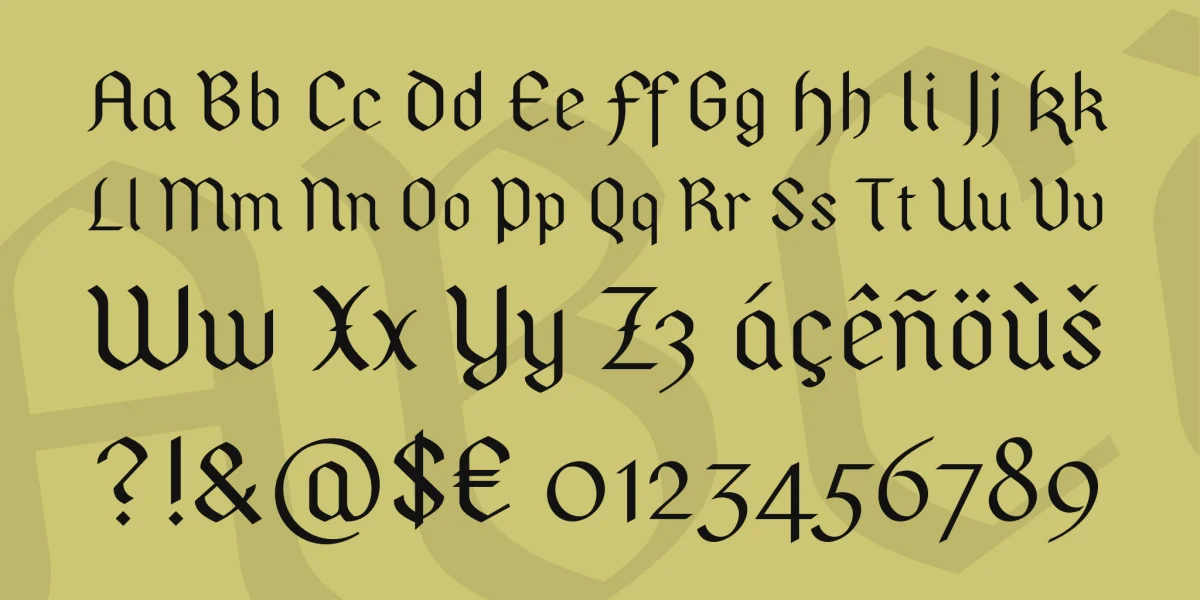 Pfeffer Simpelgotisch Font Family preview 7