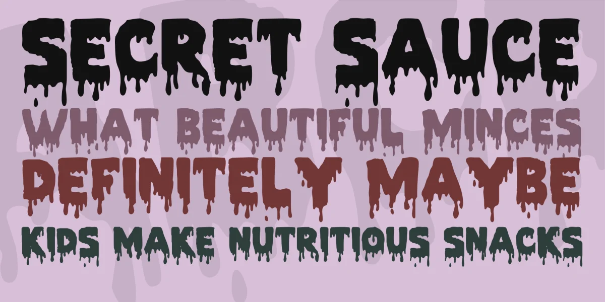Pieces NFI Font preview 2