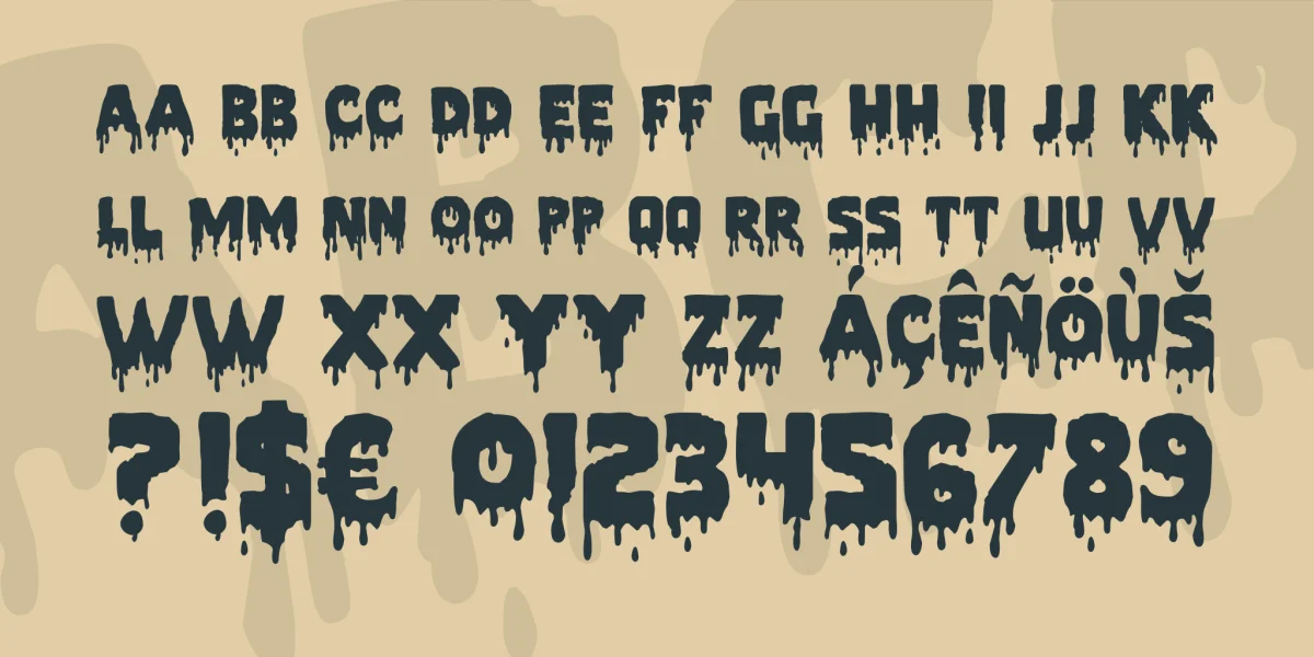 Pieces NFI Font preview 3