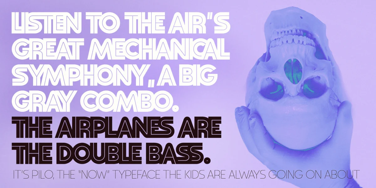Pilo Font Family preview 4