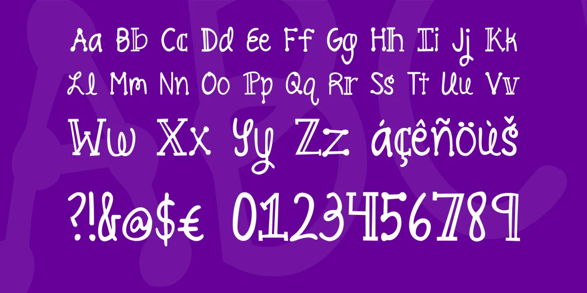 Pineapple Delight Font preview 3