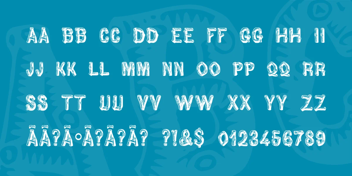 Pinewood Font preview 2