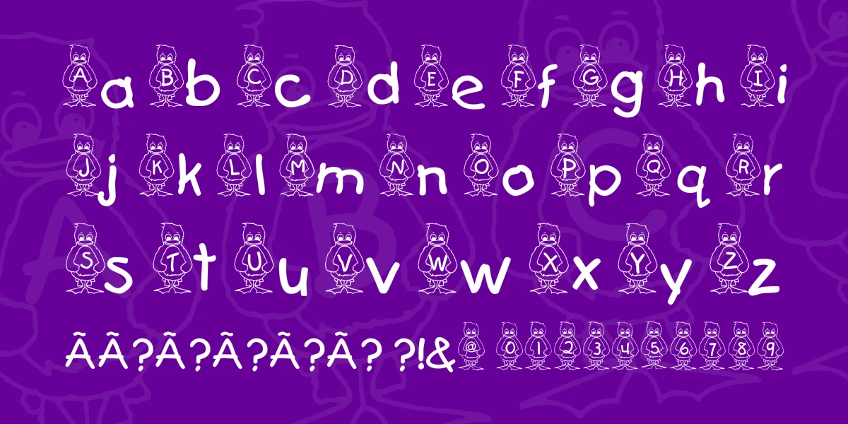 Pingu Font preview 2