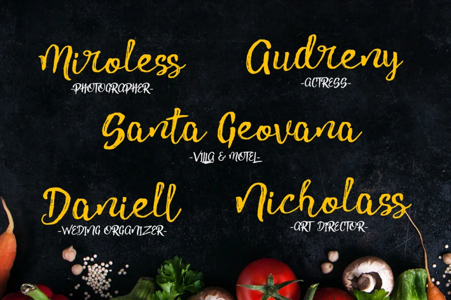 Pink Gladiolus Font preview 5