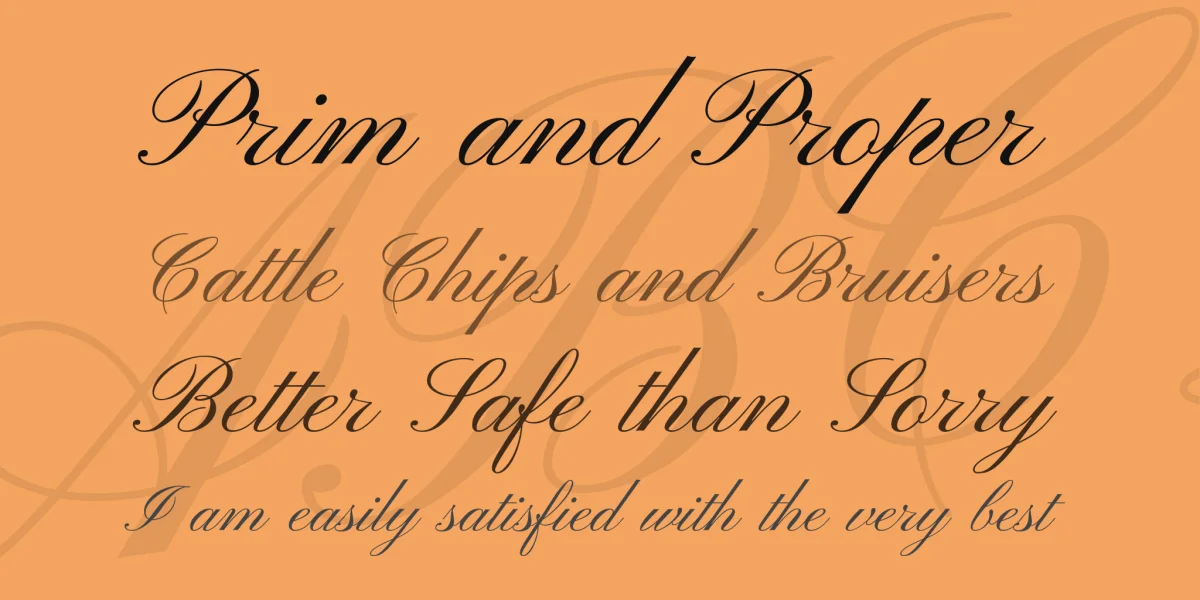 Pinyon Script Font preview 2