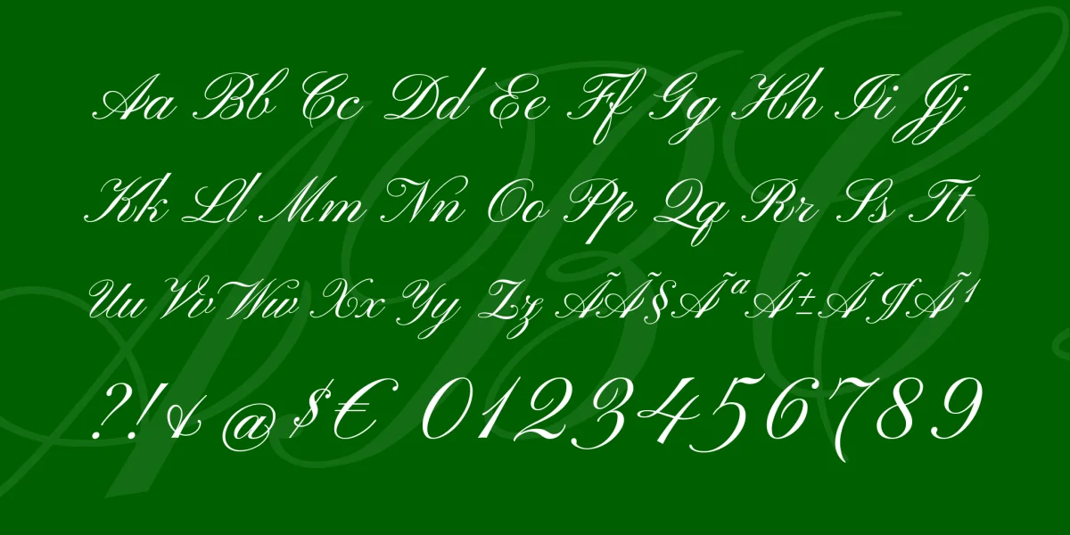 Pinyon Script Font preview 4