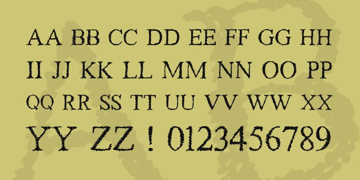 Piracy Font preview 2