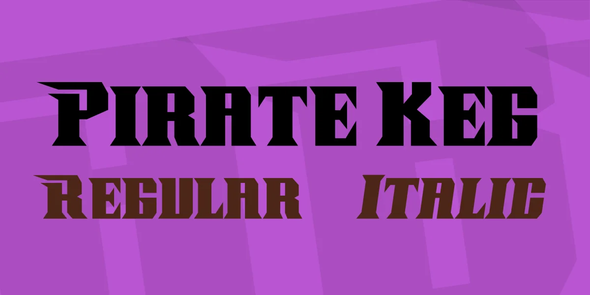 Pirate Keg Font Family