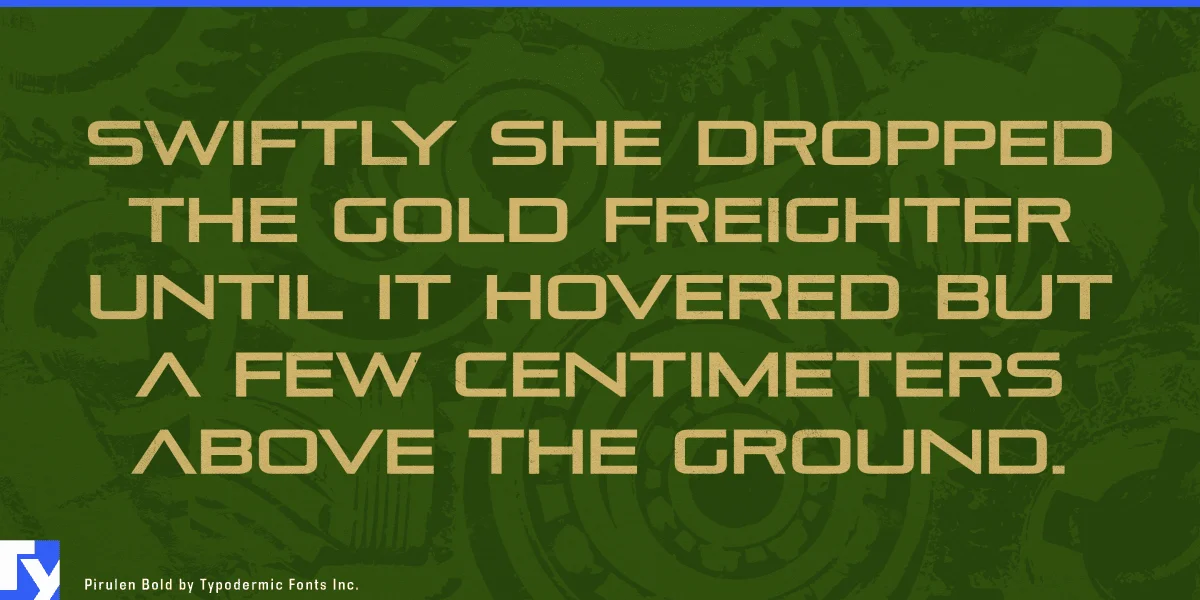 Pirulen Font preview 6
