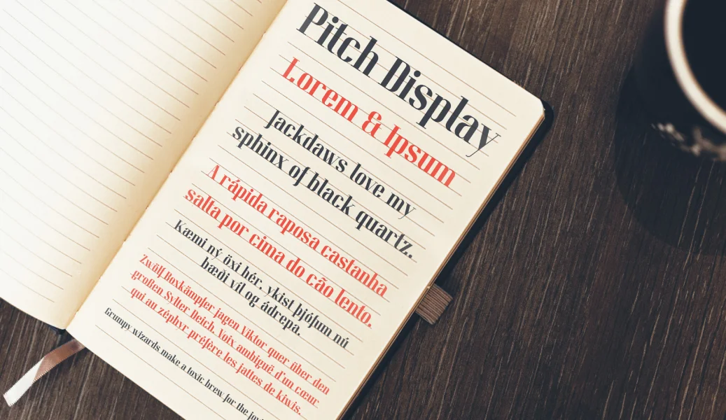 Pitch Display Font