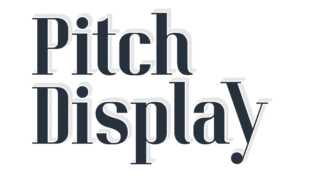 Pitch Display Font preview 2