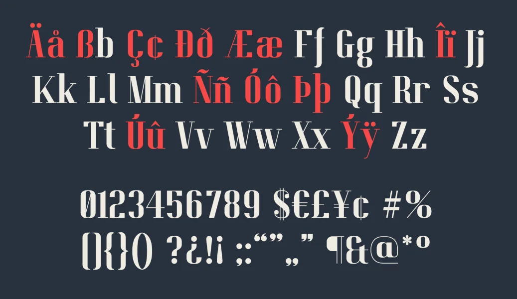 Pitch Display Font preview 3