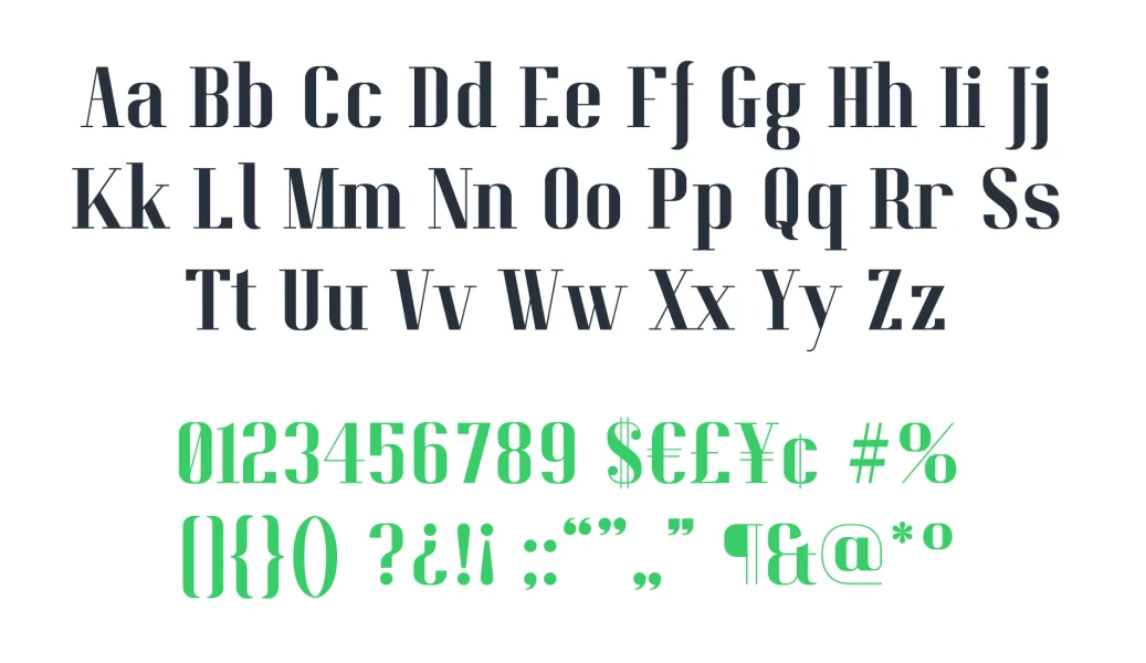 Pitch Display Font preview 4