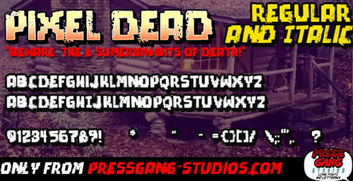 pixel dead Font Family