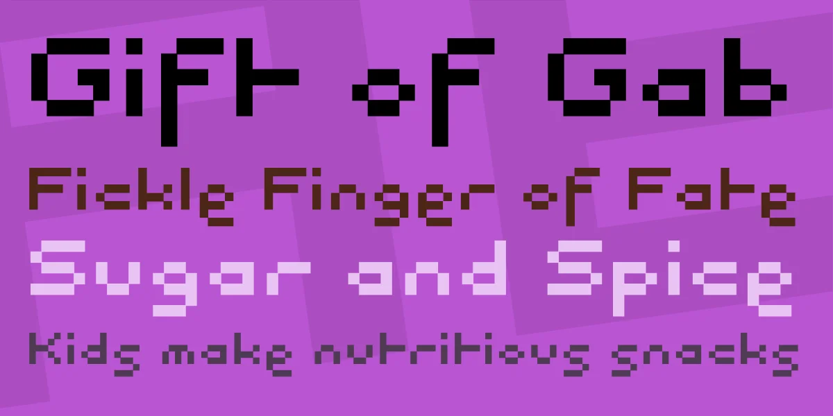 Pixel Font preview 2