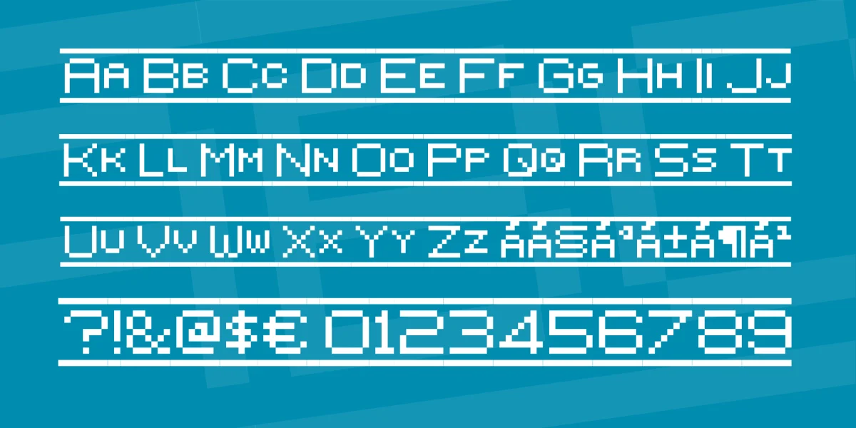 {PixelFlag} Font preview 4