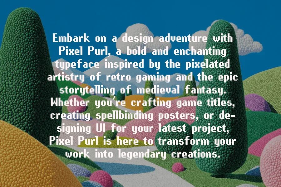 PixelPurl Font preview 4