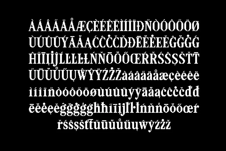 Pixelta Font preview 7
